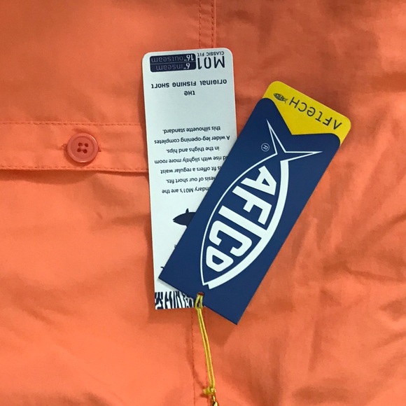 NWT Men's Classic Coral Aftco Fishing Shorts 42 - Picture 5 of 7